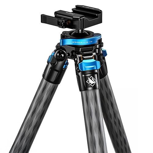 The Scout Series Shooting Tripod 2.0 features lightweight carbon fiber, increased height, enhanced stability, and a lever-lock Arca clamp for ultimate precision.